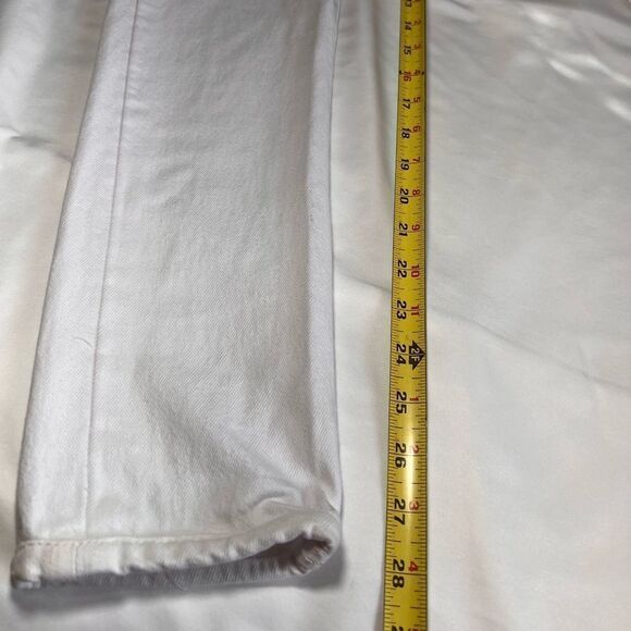 Re/Done White Levi’s Straight Leg Jeans Size 26 - Picture 10 of 13